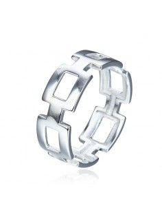 ANILLO ESLABÓN PLATA MUJER