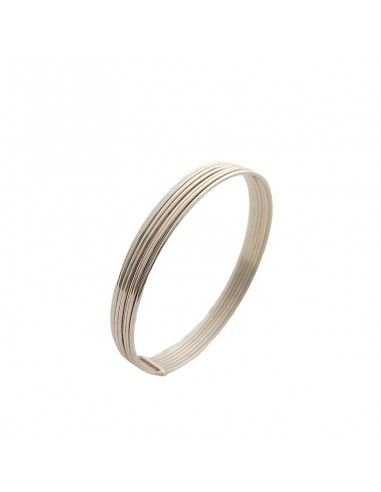 PULSERA SEMANARIO PLATA LISO
