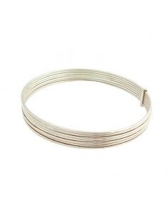 PULSERA SEMANARIO PLATA LISO