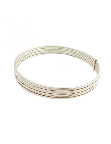PULSERA SEMANARIO PLATA LISO