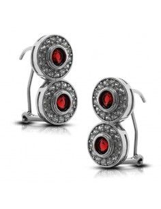PENDIENTES PLATA DOBLE...