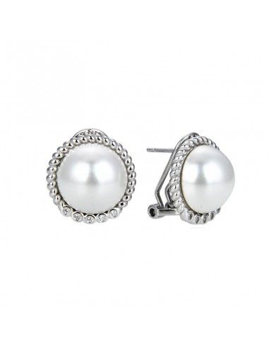 PENDIENTES MEDIAS PERLAS ORLA CIRCONITAS
