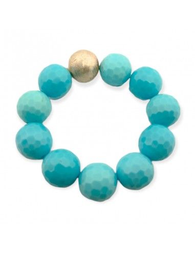PULSERA DE BOLAS TURQUESA