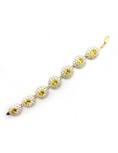 PULSERA TOPACIO AMARILLO...