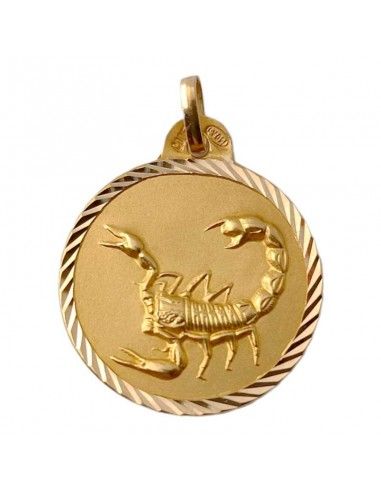 MEDALLA ORO 18K HOROSCOPO ESCORPIO