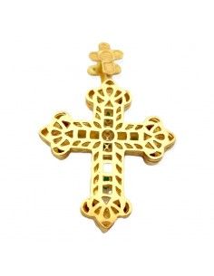 CRUZ ORO 18K RUBÍ- ESMERALDA 2