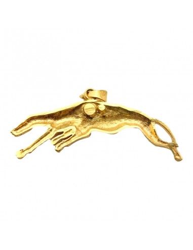 COLGANTE GALGOS CORRIENDO ORO 18K