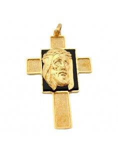 CRUZ CARA DE CRISTO ORO 18K...
