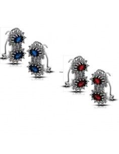 PENDIENTES DOBLE PIEDRA...