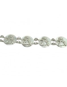 PULSERA MEDALLONES ANGEL PLATA 2