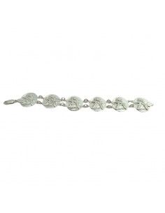 PULSERA MEDALLONES ANGEL PLATA