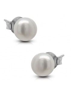 PENDIENTES PLATA CON PERLAS...