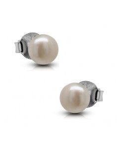 PENDIENTES PLATA CON PERLAS...