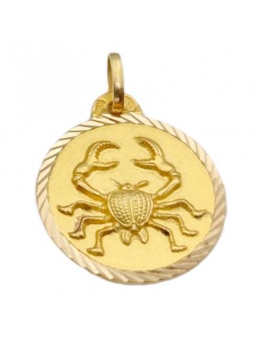 MEDALLA ORO 18K HOROSCOPO CANCER 19.7mm