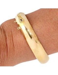 PULSERA MEDIA CAÑA LISA ORO... 2
