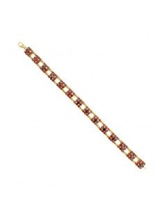 PULSERA ORO 18k Y PIEDRAS...