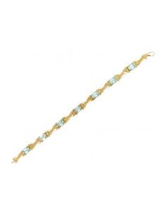 PULSERA ORO 18K Y PIEDRAS...