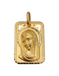 MEDALLA VIRGEN NIÑA ORO 18K