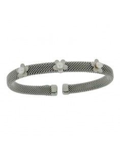 PULSERA MUJER ACERO FLORES...