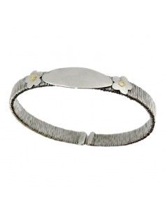 PULSERA MUJER FLOR ACERO-ORO