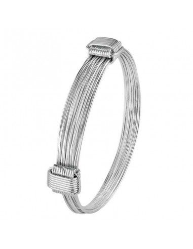 PULSERA PLATA NUDOS 9 HILOS
