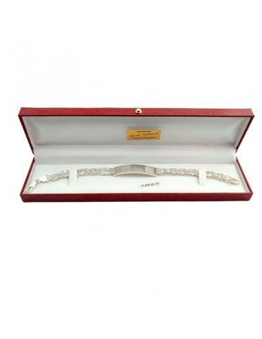 ESCLAVA DE PLATA UNISEX DOBLE ESLABÓN