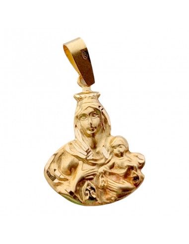MEDALLA VIRGEN DEL CARMEN ORO 18K