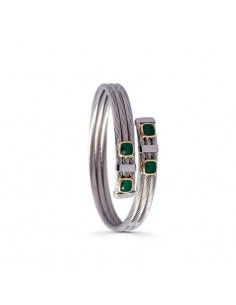 PULSERA ACERO CON PIEDRAS...