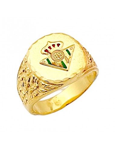 SELLO ESCUDO REAL BETIS ORO 18K