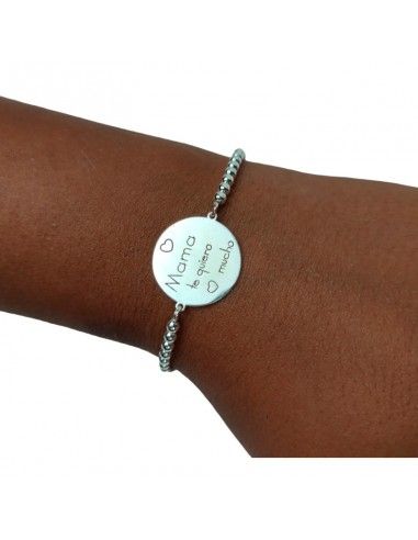 PULSERA PLATA MAMA TE QUIERO MUCHO