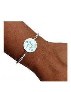PULSERA PLATA AMIGA TE...