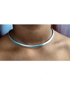GARGANTILLA LISA DE PLATA 2
