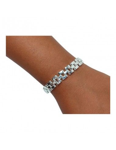 PULSERA DE PLATA CON ESLABONES PANTERA