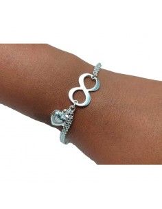 PULSERA INFINITO CON CORAZÓN