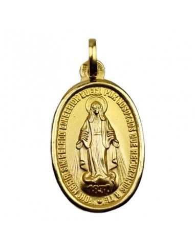 MEDALLA V. DE LA MILAGROSA ORO 18K