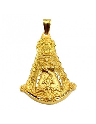 MEDALLA VIRGEN DEL ROCIO ORO 18K