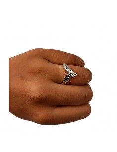 ANILLO PLATA CALADA