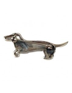 BROCHE PERRO TECKEL PLATA... 2