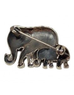 BROCHE ELEFANTES PLATA CON... 2