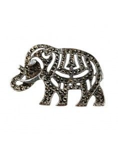 BROCHE ELEFANTE PLATA CON...