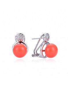 PENDIENTES CON PERLA COLOR...