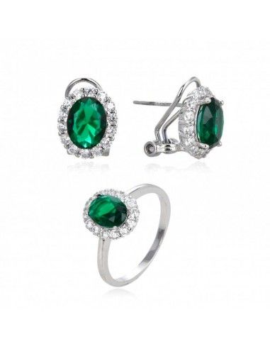 CONJUNTO DE PENDIENTES Y SORTIJA...