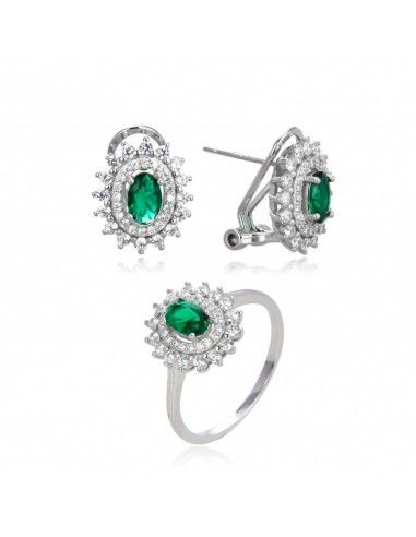 CONJUNTO DE PENDIENTES Y SORTIJA...