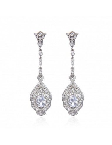 PENDIENTES LARGOS CON CIRCONITAS