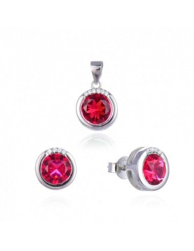 CONJUNTO DE PENDIENTES Y COLGANTE CON...