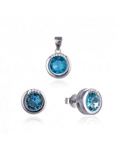 CONJUNTO DE PENDIENTES Y COLGANTE CON...