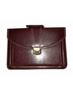 MALETIN EJECUTIVO EN PVC MARRON
