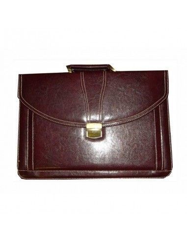 MALETIN EJECUTIVO EN PVC MARRON