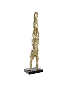 FIGURA HOMBRE GYM DORADO 92x25