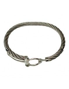 PULSERA ACERO ESTRIBO PLATA...
